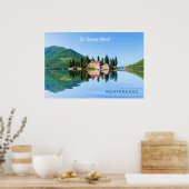 Benutzerdefinierter Text Montenegro Poster (Küche)