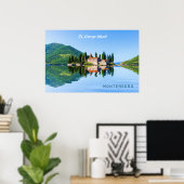Benutzerdefinierter Text Montenegro Poster (Heimbüro)