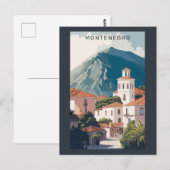 Benutzerdefinierter Text Montenegro Postkarte (Vorne/Hinten)