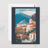 Benutzerdefinierter Text Montenegro Postkarte (Vorne/Hinten)
