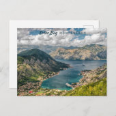 Benutzerdefinierter Text Montenegro Postkarte (Vorne/Hinten)