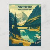 Benutzerdefinierter Text Montenegro Postkarte (Vorderseite)