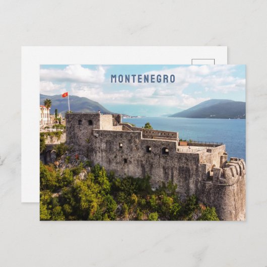 Benutzerdefinierter Text Montenegro Postkarte (Vorne/Hinten)
