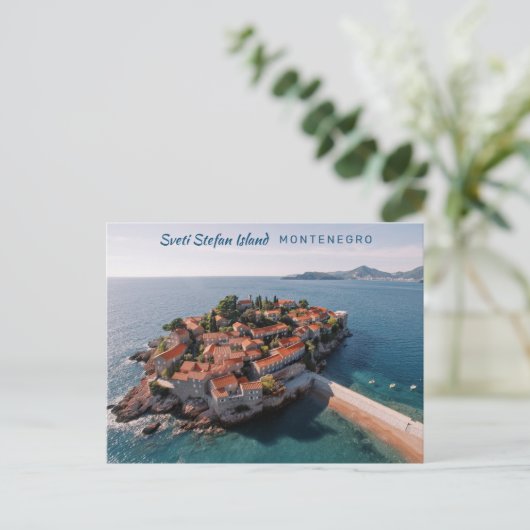 Benutzerdefinierter Text Montenegro Postkarte (Stehend Vorderseite)