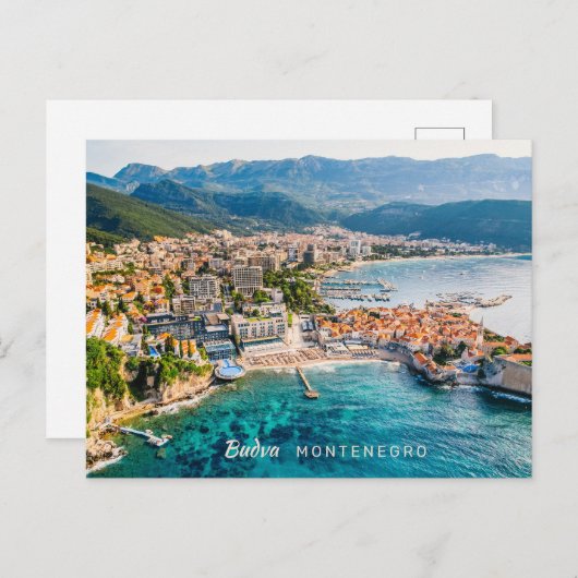 Benutzerdefinierter Text Montenegro Postkarte (Vorne/Hinten)