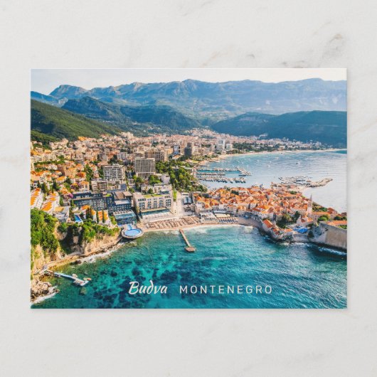 Benutzerdefinierter Text Montenegro Postkarte (Vorderseite)