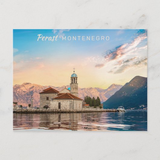 Benutzerdefinierter Text Montenegro Postkarte (Vorderseite)