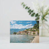 Benutzerdefinierter Text Montenegro Postkarte (Stehend Vorderseite)