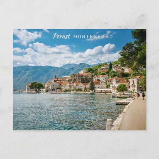 Benutzerdefinierter Text Montenegro Postkarte (Vorderseite)