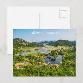 Benutzerdefinierter Text Montenegro Postkarte (Vorne/Hinten)