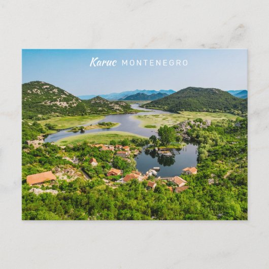 Benutzerdefinierter Text Montenegro Postkarte (Vorderseite)