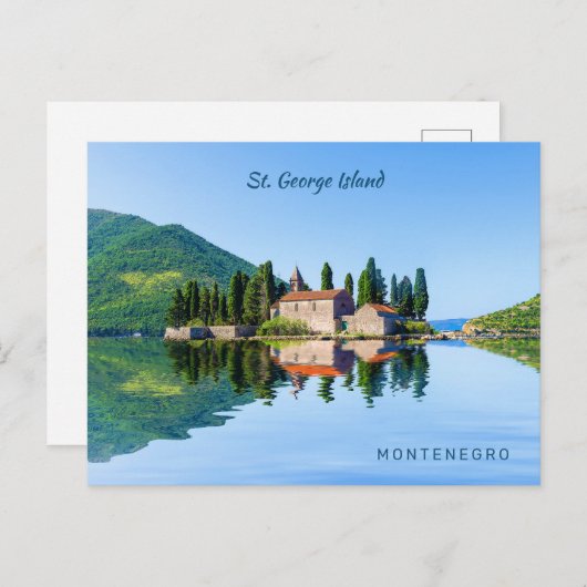 Benutzerdefinierter Text Montenegro Postkarte (Vorne/Hinten)