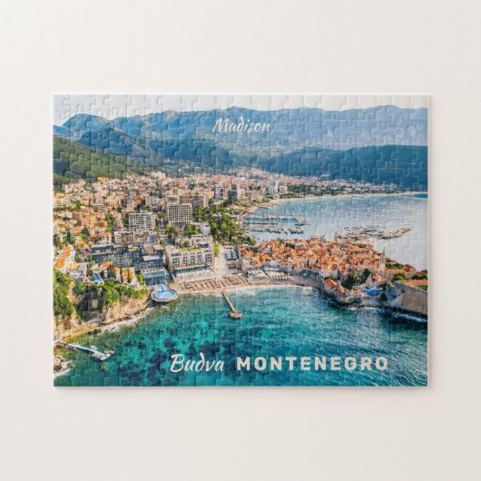 Benutzerdefinierter Text Montenegro Puzzle (Horizontal)