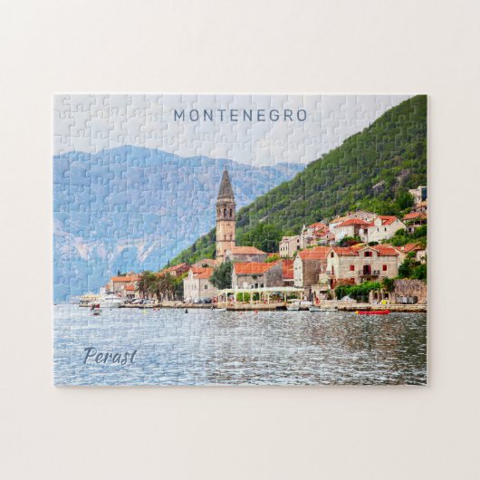 Benutzerdefinierter Text Montenegro Puzzle (Horizontal)