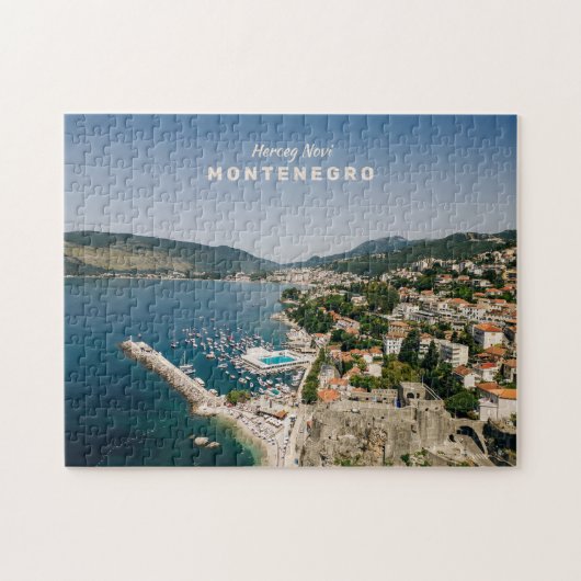Benutzerdefinierter Text Montenegro Puzzle (Horizontal)