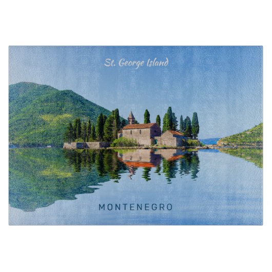 Benutzerdefinierter Text Montenegro Schneidebrett (Vorderseite)