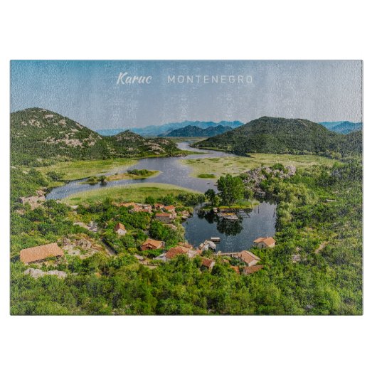 Benutzerdefinierter Text Montenegro Schneidebrett (Vorderseite)