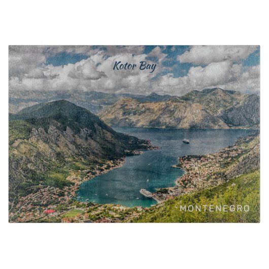 Benutzerdefinierter Text Montenegro Schneidebrett (Vorderseite)