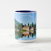 Benutzerdefinierter Text Montenegro Tasse (Zentrum)