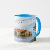 Benutzerdefinierter Text Montenegro Tasse (VorderseiteRechts)