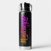 Benutzerdefinierter Text Montenegro Trinkflasche (Hinten)