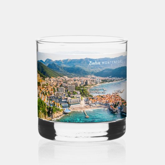 Benutzerdefinierter Text Montenegro Whiskyglas (Vorderseite)