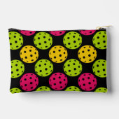 🏐 Benutzerdefinierter Text Multicolor Pickleball Zubehörtasche (Rückseite)