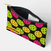 🏐 Benutzerdefinierter Text Multicolor Pickleball Zubehörtasche (Offen)
