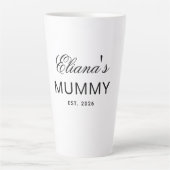 Benutzerdefinierter Text MUMMY Latte Tasse Geschen (Vorderseite)