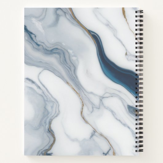 Benutzerdefinierter Text - Muster marbieren Notizblock (Rückseite)