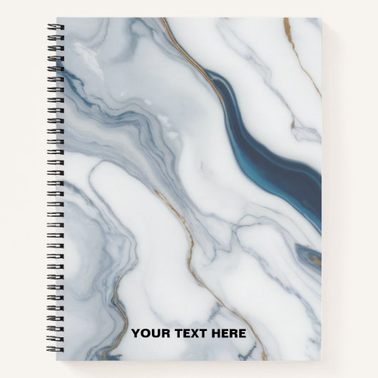 Benutzerdefinierter Text - Muster marbieren Notizblock (Vorderseite)