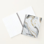Benutzerdefinierter Text - Muster marbieren Notizblock (Innenseite)