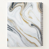 Benutzerdefinierter Text - Muster marbieren Notizblock (Rückseite)