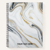 Benutzerdefinierter Text - Muster marbieren Notizblock (Vorderseite)