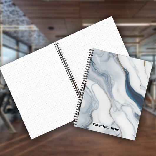 Benutzerdefinierter Text - Muster marbieren Notizblock