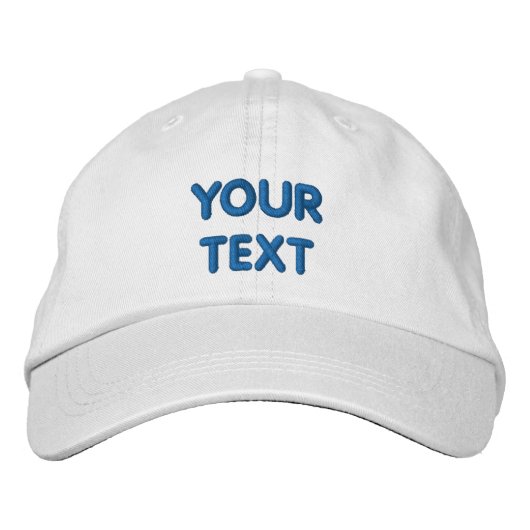 Benutzerdefinierter Text - Name / Logo / Bild - Pe Bestickte Baseballkappe (Vorderseite)