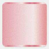 Benutzerdefinierter Text Name Logo Leere Vorlage R Quadratischer Aufkleber (Vorderseite)