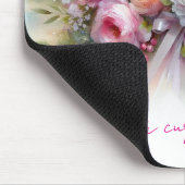 Benutzerdefinierter Text Name Moderne Elegante Was Mousepad (Ecke)