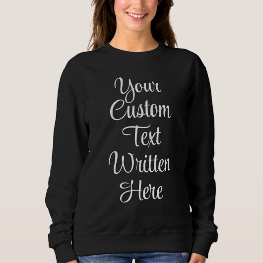 Benutzerdefinierter Text Name Wort Personalisierte Sweatshirt (Vorderseite)