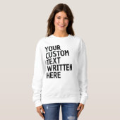 Benutzerdefinierter Text Name Wort Personalisierte Sweatshirt (Vorne ganz)