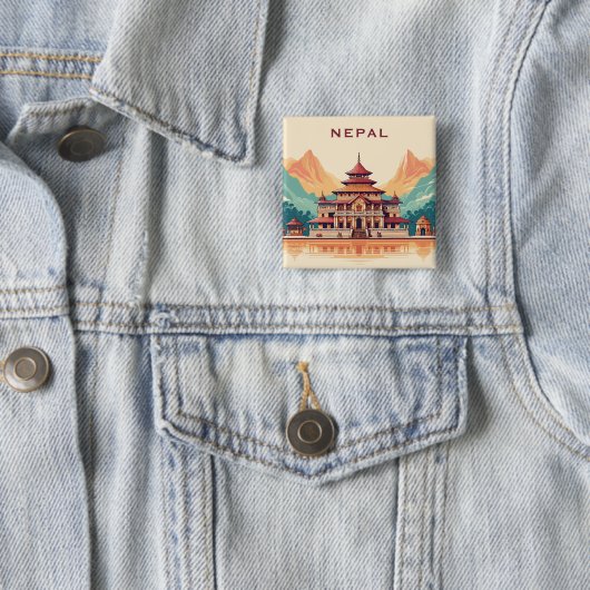 Benutzerdefinierter Text Nepal Button (Beispiel)