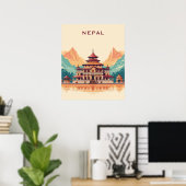 Benutzerdefinierter Text Nepal Poster (Heimbüro)