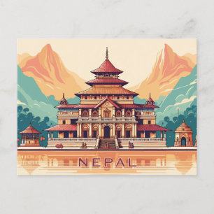 Benutzerdefinierter Text Nepal Postkarte