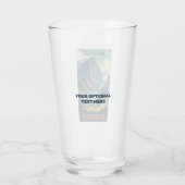 Benutzerdefinierter Text Norwegen Glas (Rückseite)