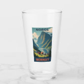 Benutzerdefinierter Text Norwegen Glas (Vorderseite)