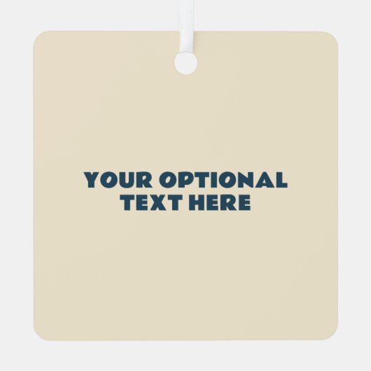 Benutzerdefinierter Text Norwegen Ornament Aus Metall (Rückseite)