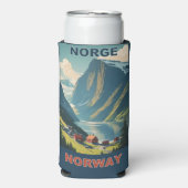 Benutzerdefinierter Text Norwegen Selters Dosenkühler (Seltzer Vorderseite)