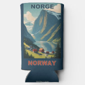 Benutzerdefinierter Text Norwegen Selters Dosenkühler (Rückseite)