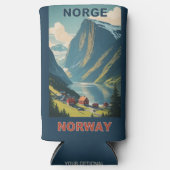 Benutzerdefinierter Text Norwegen Selters Dosenkühler (Vorderseite)