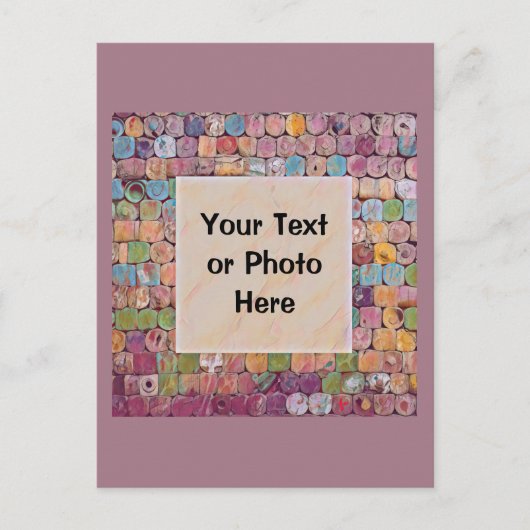 Benutzerdefinierter Text oder Foto Postkarte (Vorderseite)